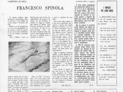 Notiziario SS Lazio Nuoto, pag. 2 del dicembre 1968