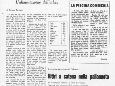 Notiziario SS Lazio Nuoto, pag. 3 del dicembre 1968